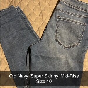 Old Navy Women's Mid-Rise Skinny Jeans - Blue